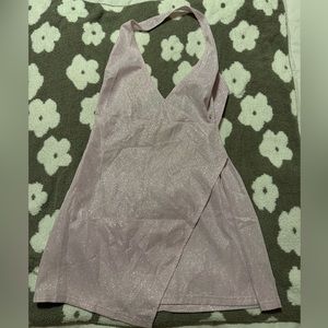 Princess Polly Pink Halter Dress Sparkles